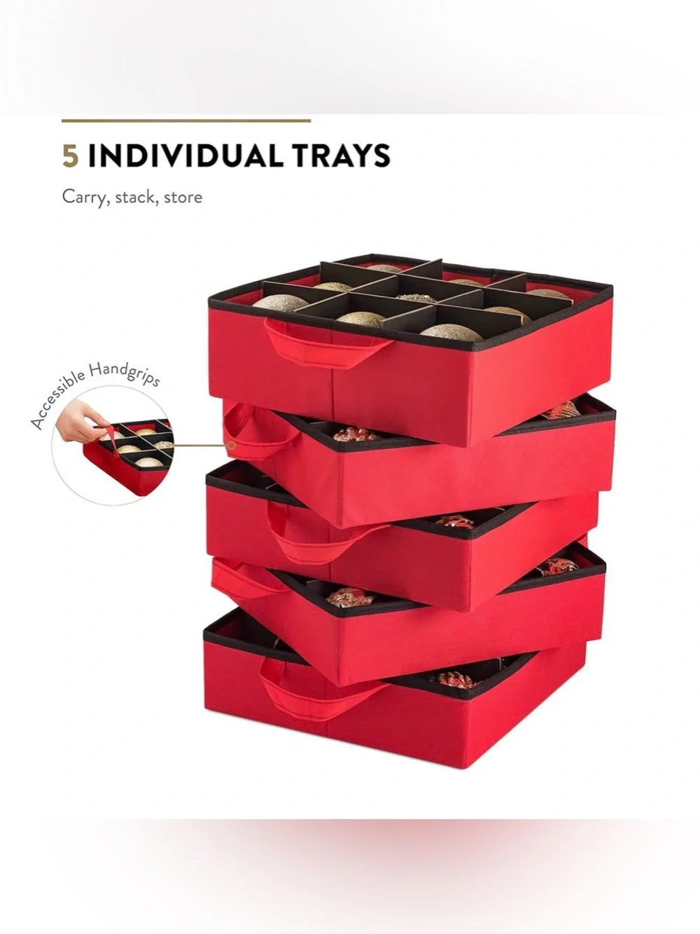 Christmas Ornament Storage Organizer box